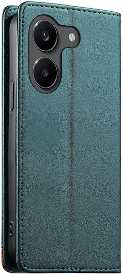Dierfeng Wallet Leather Silicone Green (Poco X8 Pro)