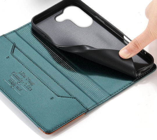 Dierfeng Wallet Leather Silicone Green (Poco X8 Pro)