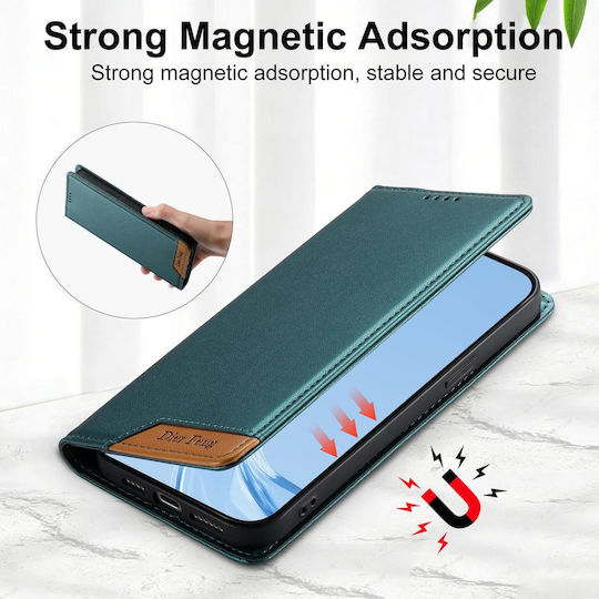 Dierfeng Wallet Leather Silicone Green (Poco X8 Pro)