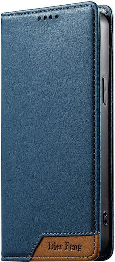 Dierfeng Wallet Leather Silicone Blue (Poco X8 Pro)