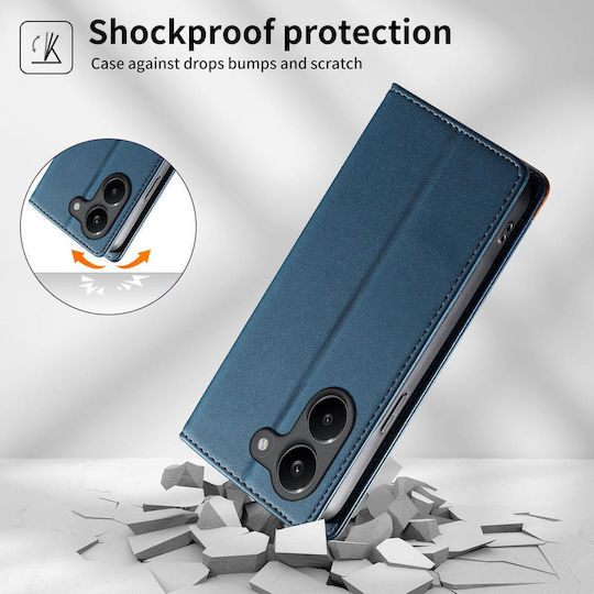 Dierfeng Wallet Leather Silicone Blue (Poco X8 Pro)