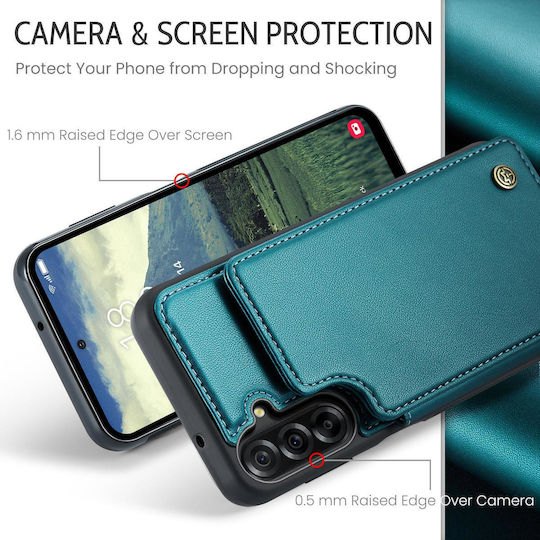 Caseme Rfid Back Cover din Piele Artificială Verde (Galaxy A17Nokia C22)