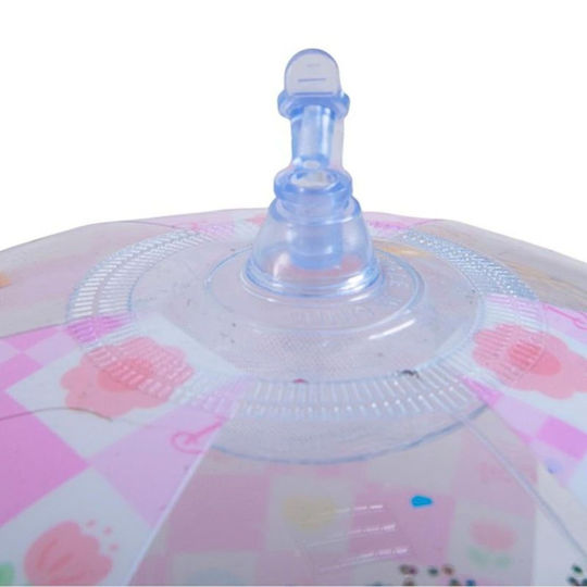 Inflatable Beach Ball 50cm Pink Glitter 53197 Pink