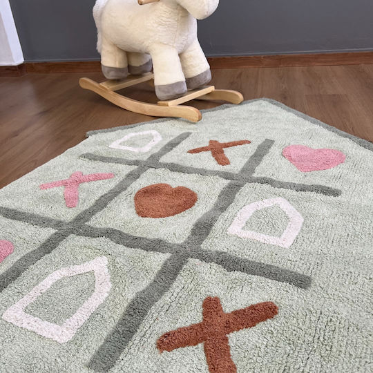 Baby Bliss A House Full Of Love Kids Rug Cotton Multicolour 100x140cm