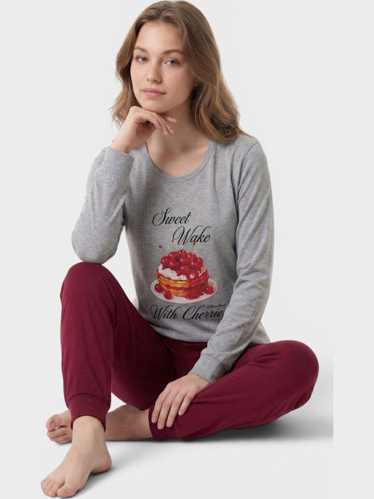 Nina Club Kids Winter Pyjamas Grey