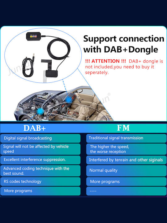 Junsun Radio Auto 1 DIN (Bluetooth/USB)