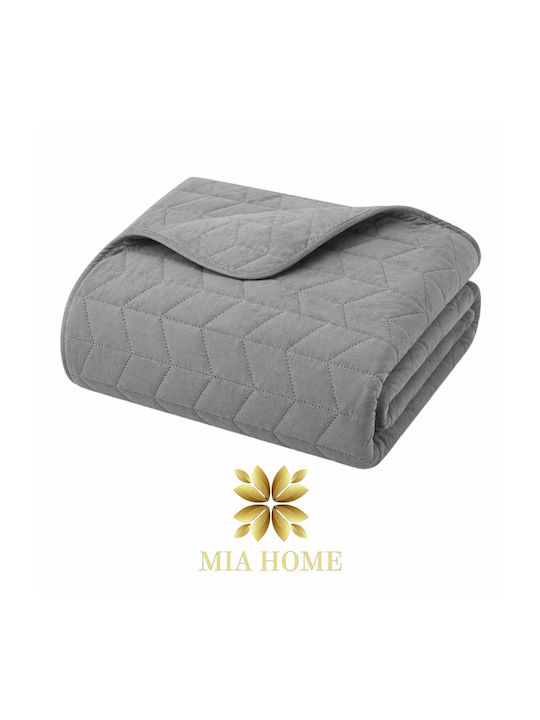 Mia Home Cuvertură Pat Dublu Gri 220x240cm