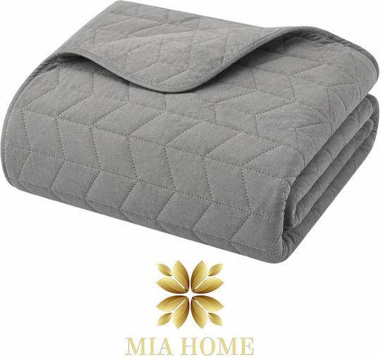 Mia Home Шалте Голям Двоен Сив 220x240см