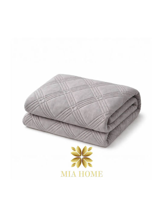 Mia Home Mia Home Tagesdecken Übergröße Grau 220x240cm 3 Stück