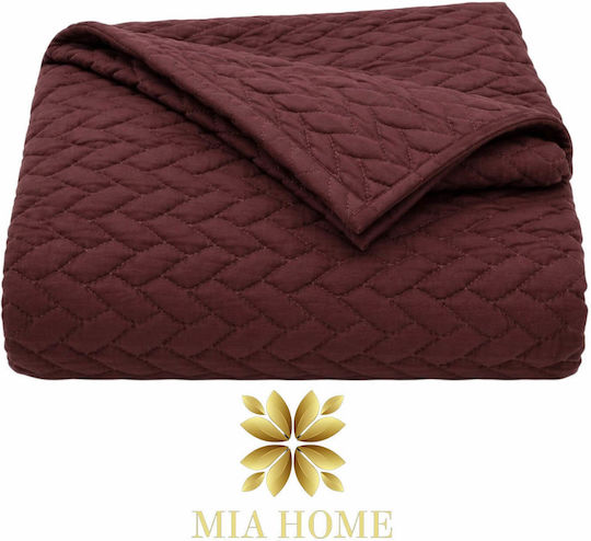Mia Home Cuvertură Super King Burgundy 220x240cm