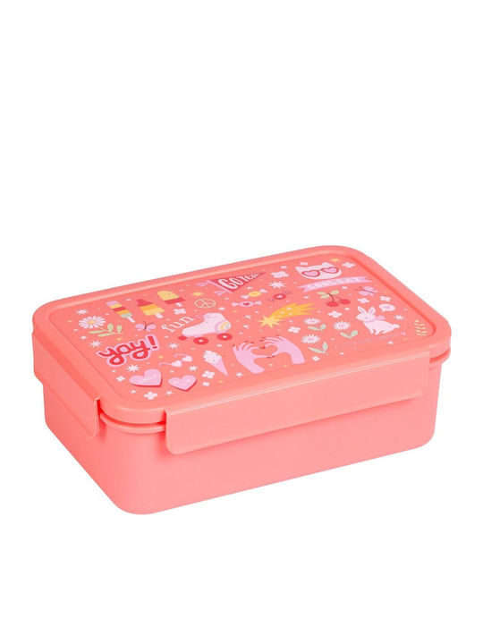 A Little Lovely Company Fun School Set Pink 19 x 10 x 32cm + Lunch Container