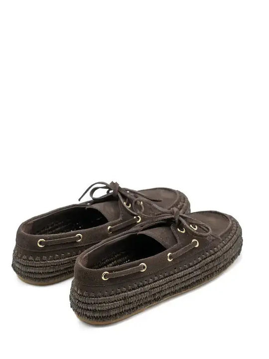 Δερμάτινα Γυναικεία Loafers σε Ροζ Χρώμα