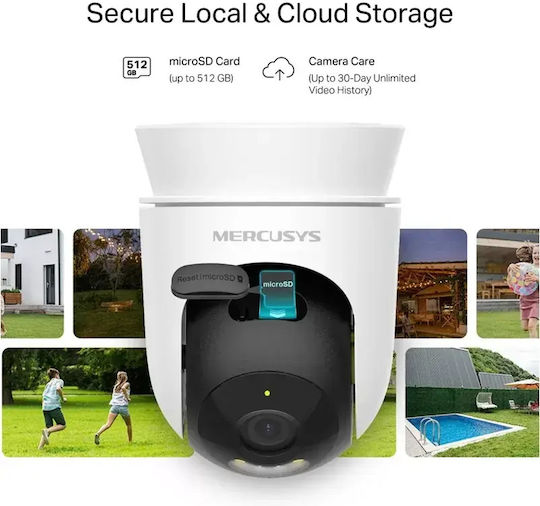 Mercusys IP Surveillance Camera Wi-Fi Full HD 1080p Waterproof with Speaker