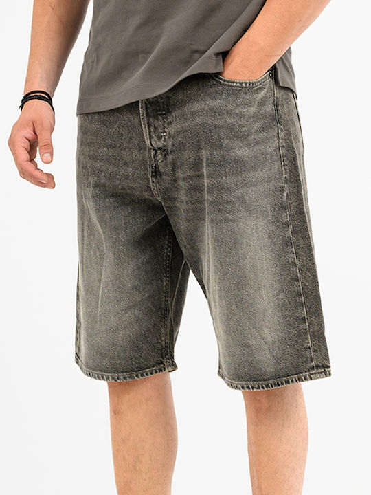 Jack & Jones Men's Denim Shorts Grey Denim