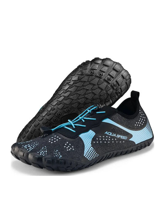 Papuci de plajă Aqua Speed Nautilus Water Shoes Albastru Deschis Negru 637-32 Albastru
