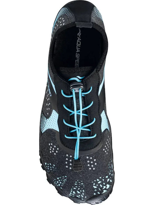 Papuci de plajă Aqua Speed Nautilus Water Shoes Albastru Deschis Negru 637-32 Albastru