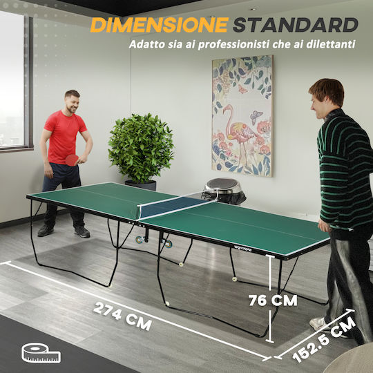 Sportnow Πτυσσόμενo Τραπέζι Ping Pong Εσωτερικού Χώρου