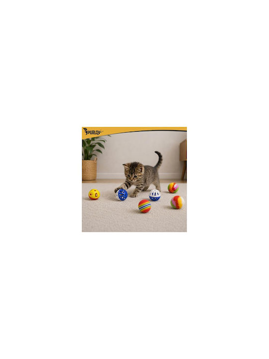 Комплект Котешки Играчки 24 Бройки Тунел Пръчка Мишки Топки Purlov