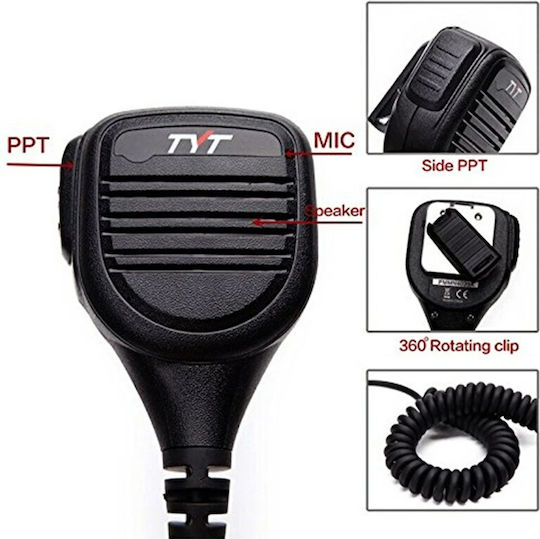 TYT MIC-TH47 Μικρομεγάφωνο Ασύρματου Πομποδέκτη UHF/VHF Συμβατό με Tyt Th-47