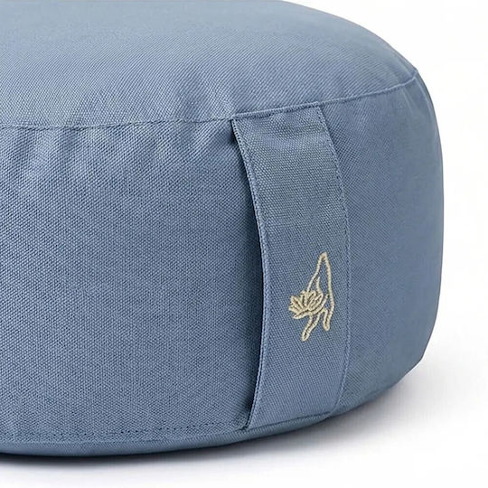 Pernă De Meditație Meditation Cushion Albastru Deschis Bumbac Organic 33x17cm