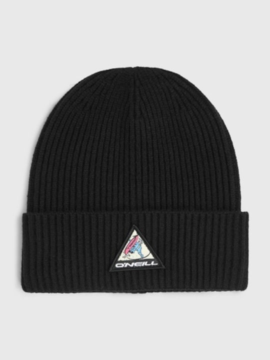 Beanie Unisex Σκούφος Πλεκτός σε Μαύρο χρώμα