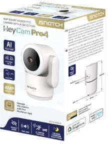 iSnatch Heycam Pro 4 Ai IP Surveillance Camera Wi-Fi Full HD+ 4MP with Two-Way Communication and 4mm Lens