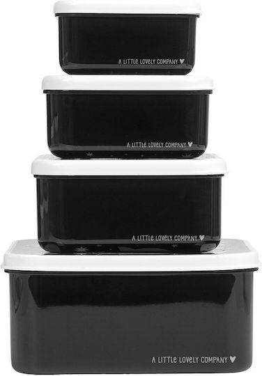 A Little Lovely Company Galaxy Kids Plastic Black Water Bottle