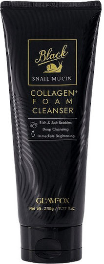 Glamfox Черна Snail Mucin Collagen Почистваща пяна за лице 120 Ml