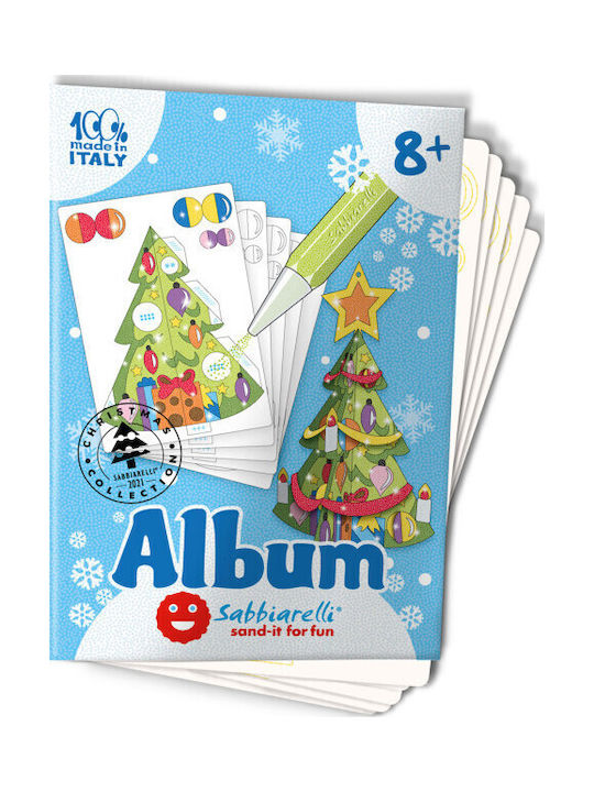 Sabbiarelli 3D Weihnachtsdekorationen mit Bäumen Malerei Marmorstaub 8+