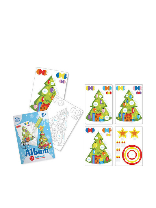 Sabbiarelli 3D Weihnachtsdekorationen mit Bäumen Malerei Marmorstaub 8+