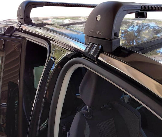 Nordrive Kit Car Roof Bars Legs Nordrive Silenzio CX Black Peugeot 3008 2016>2020 2 Pieces Mb.p3008.12