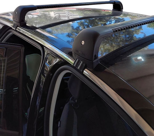 Nordrive Kit Car Roof Bars Legs Nordrive Silenzio CX Black Peugeot 3008 2016>2020 2 Pieces Mb.p3008.12
