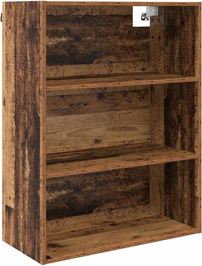 Bookcases Highboard Old Wood (2 Pieces) 69.5x32.5x180 cm