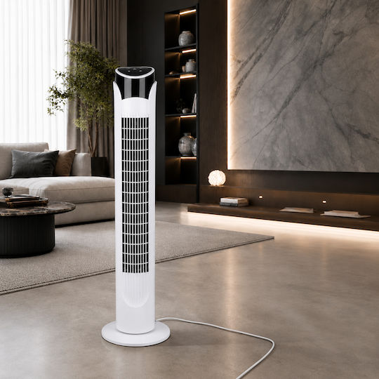 Ventilator Tip Turn 45W Cu Telecomandă Alb