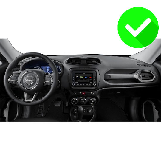 Carmedia Ηχοσύστημα Αυτοκινήτου για Jeep Renegade 2014 (Bluetooth/USB/WiFi/GPS/Apple-Carplay/Android-Auto) με Οθόνη Αφής 9"