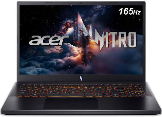 Acer Nitro V 15 15.6" IPS FHD 165Hz (i9-13900H/16GB/1TB SSD/GeForce RTX 5060/Без операционна система) (Международен английски клавиатура)