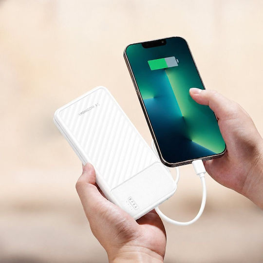 Wozinsky W11 Външна батерия 10000mAh 10W Бяла