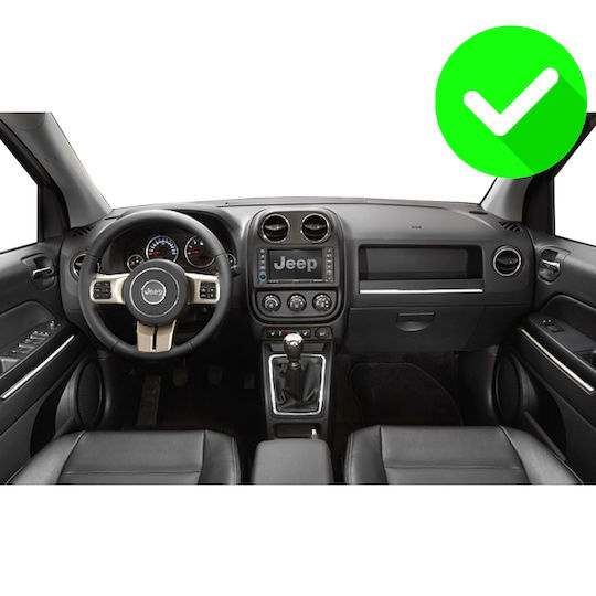 Carmedia Ηχοσύστημα Αυτοκινήτου για Jeep Compass / Patriot 2012 (Bluetooth/USB/WiFi/GPS/Apple-Carplay/Android-Auto) με Οθόνη Αφής 10"