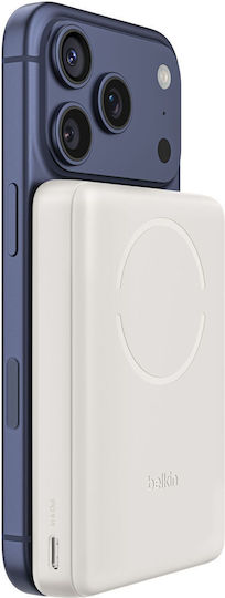 Belkin BoostCharge Slim MagSafe Qi2 Външна Батерия 10000mAh 7.5W Бежова