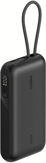 Belkin UltraCharge Power Bank 10000mAh mit USB-A Ausgangsanschlüsse und USB-C Ausgangsanschlüsse Schwarz
