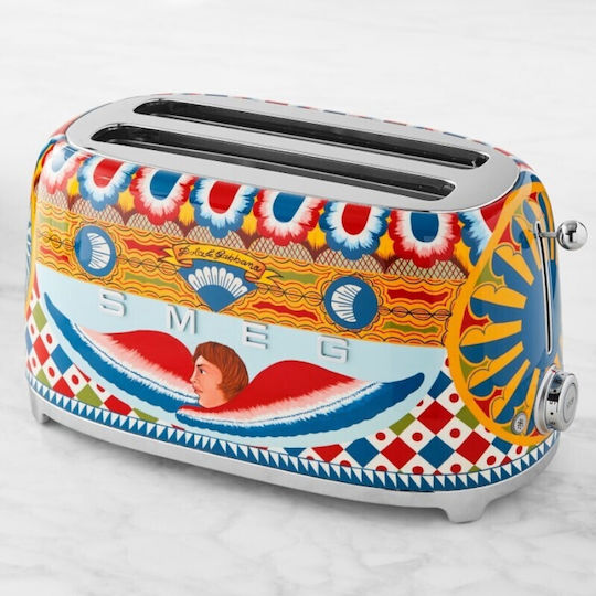 Smeg Dolce & Gabbana Sicily Is My Love Тостер 4 Слота 1500W Многоцветен