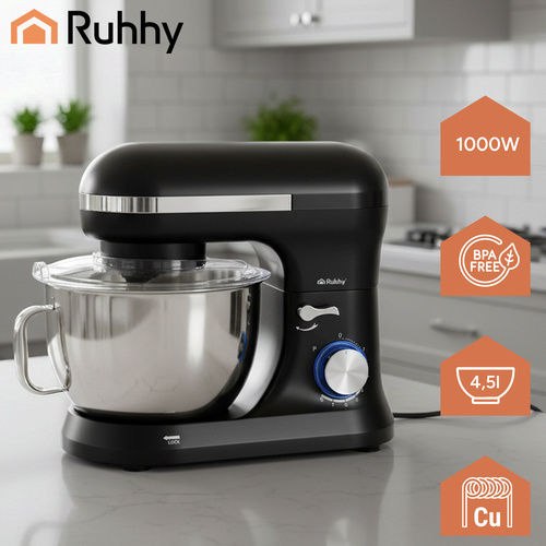 Ruhhy Kuzinomihană 1000W Cu Bol Inox 4.5lt Gri