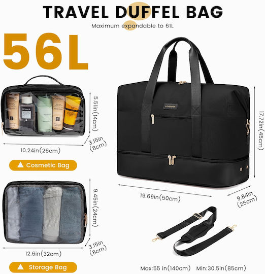 Lovevook Lovevook Set Sack Reise Schwarz Stoff