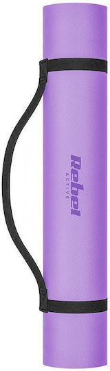 Rebel Active Στρώμα Γυμναστικής Yoga Μωβ (200x115cm)