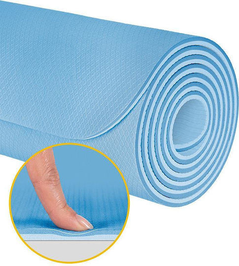 Rebel Active Rebel Active Trainingsmatte Yoga Blau (200x115cm)