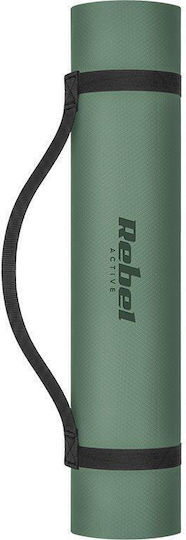 Rebel Active Στρώμα Γυμναστικής Yoga Πράσινο (183x61cm)