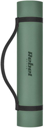 Rebel Active Στρώμα Γυμναστικής Yoga Πράσινο (183x61cm)