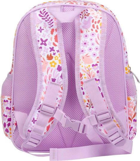 A Little Lovely Company Flower Garden Plastic Kids' Food Set Thermal Pink 32 x 27 x 19cm