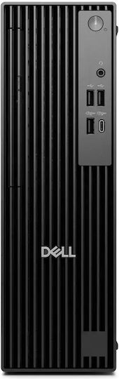 Dell Pro Slim Компютри В Компактен Формат Настолен Компютър (Ultra 5-235/16GB DDR5/250GB SSD/W10 Pro) с Клавиатура (Български)