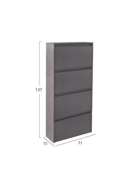 Metall Schuhorganisator Stark 71x15x137cm